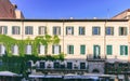 Rome, Italy - Facade of a building in piazza Navona Royalty Free Stock Photo