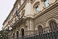 Facade of Palazzo Kock, headquarters of the Bank of Italy in Rome. The Bank is part of the Eurosystem Royalty Free Stock Photo