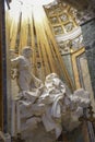 Rome Italy. Famous sculpture by Bernini, ecstasy of St Teresa in