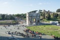 Rome, Italy - February 23, 2019: Arch of Constantine in Rome