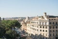 Rome, Italy - February 23, 2019: Cityscape aerial view of Roman ghetto