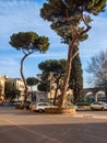 Near the Porta Maggiore square in Rome in Italy