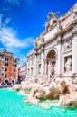 Rome, Italy - Fontana di Trevi Royalty Free Stock Photo