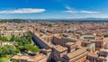 Rome Italy, high angle view panorama city skyline Royalty Free Stock Photo