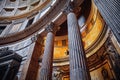 Rome Italy. Interior details of the Roman Pantheon Royalty Free Stock Photo