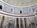 19.06.2017, Rome, Italy: Interior and dome of the Pantheon temple of all pagan gods in Rome. Royalty Free Stock Photo