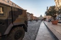 11/09/2018 - Rome, Italy: Italian Army soldiers guarding via del