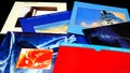 Artwork of the cd collection by DIRE STRAITS. British rock group founded in 1977 by Mark Knopfler Royalty Free Stock Photo