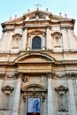 Church of the Gesu Chiesa del GesÃÂ¹ is the mother church of the Society of Jesus Jesuits, a Catholic religious order in Rome, Royalty Free Stock Photo