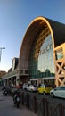 Iconic arched facade of Eataly roma illuminated by the afternoon sun. Format created in Alba in 2004 by Oscar Farinetti Royalty Free Stock Photo