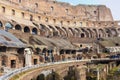 Inside the Colosseum or Coliseum in winter, Rome, Italy Royalty Free Stock Photo