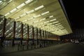 Main entrance of Roma Termini railway station by night, Rome, Italy Royalty Free Stock Photo