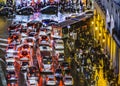 Piazza Venezia Night Scene, Rome, Italy Royalty Free Stock Photo