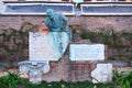 Rome, Italy - Trastevere: Statue dedicated to the poet Trilussa in Piazza Trilussa