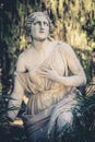 Statue in the Fontana fountain del MosÃÂ¨ - Giardini Gardens del Pincio in Rome, Italy Royalty Free Stock Photo