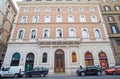 View of Palazzo Pichi facade in Rome after its recent restoration. It is located in Corso Vittorio