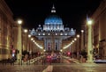 ROME, Italy - JULY 7 2013: Basilica di San Pietro in Vaticano - or called St. Peter's Basilica in the Vaticane