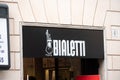 Bialetti store sign Royalty Free Stock Photo