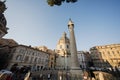 Rome, Italy - July 27, 2022: Colonna Traiana, Trajan`s Column, Roman triumphal column in Rome, Italy, that commemorates emperor Royalty Free Stock Photo