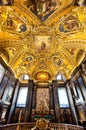 Orante ceiling fresco in the baptistery of the Papal basilica of Santa Maria Maggiore, Rome, Italy