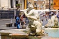 Tourists and locals at Piazza Navona in central Rome