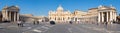 Panoramic view of the Vatican City and Saint Peter Basilica in Rome Royalty Free Stock Photo