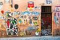 Wall in Trastevere. Rome, Italy