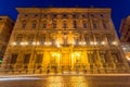 Amazing Night view of Palazzo Giustiniani in city of Rome, Italy