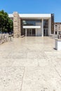 Amazing view of Ara Pacis Museum in city of Rome, Italy Royalty Free Stock Photo