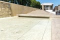 Amazing view of Ara Pacis Museum in city of Rome, Italy Royalty Free Stock Photo