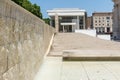 Amazing view of Ara Pacis Museum in city of Rome, Italy Royalty Free Stock Photo