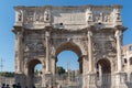 Amazing view of Arch of Constantine near Colosseum in city of Rome, Italy Royalty Free Stock Photo