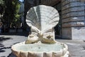 ROME, ITALY - JUNE 22, 2017: Amazing view of Fontana delle Api at Piazza Barberini in Rome Royalty Free Stock Photo