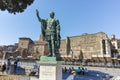 ROME, ITALY - JUNE 23, 2017: Amazing view of Nerva statue in city of Rome