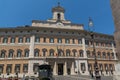 Amazing view of Palazzo Montecitorio in city of Rome, Italy