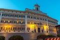 Amazing view of Palazzo Montecitorio in city of Rome, Italy