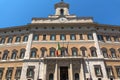 Amazing view of Palazzo Montecitorio in city of Rome, Italy