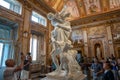 Baroque marble sculpture Rape of Proserpine by Bernini 1621 in Galleria Borghese