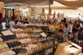 Campo de` Fiori farmers` market in Rome, Italy Royalty Free Stock Photo