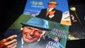 Collection of covers and cd of US singer, actor and television host FRANK SINATRA