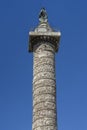 ROME, ITALY, June 2017. Detail of the Trajan`s Column, a Roman t Royalty Free Stock Photo