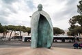 Hollow statue of a person in Rome, Italy