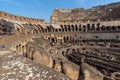 Inside view of Ancient arena of gladiator Colosseum in city of Rome, Italy Royalty Free Stock Photo