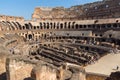 Inside view of Ancient arena of gladiator Colosseum in city of Rome, Italy Royalty Free Stock Photo