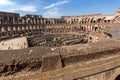 Inside view of Ancient arena of gladiator Colosseum in city of Rome, Italy Royalty Free Stock Photo