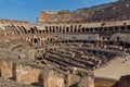 Inside view of Ancient arena of gladiator Colosseum in city of Rome, Italy Royalty Free Stock Photo