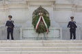 Rome, Italy 2 June 2012: Two soldiers preside over the tomb of t Royalty Free Stock Photo