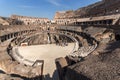 Panoramic view of inside part of Colosseum in city of Rome, Italy