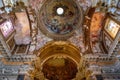 Panoramic view of interior of Santa Maria della Vittoria