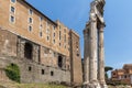 Panoramic view of Roman Forum and Capitoline Hill in city of Rome, Italy Royalty Free Stock Photo